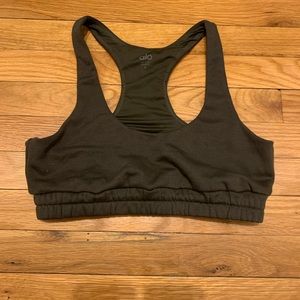 Alo yoga scoop neck sweatshirt bra